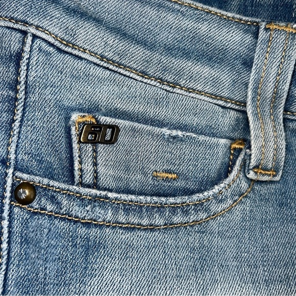 MISS SIXTY Women's Jean Shorts Low Rise Zip Blue Size 25 - Picture 4 of 7